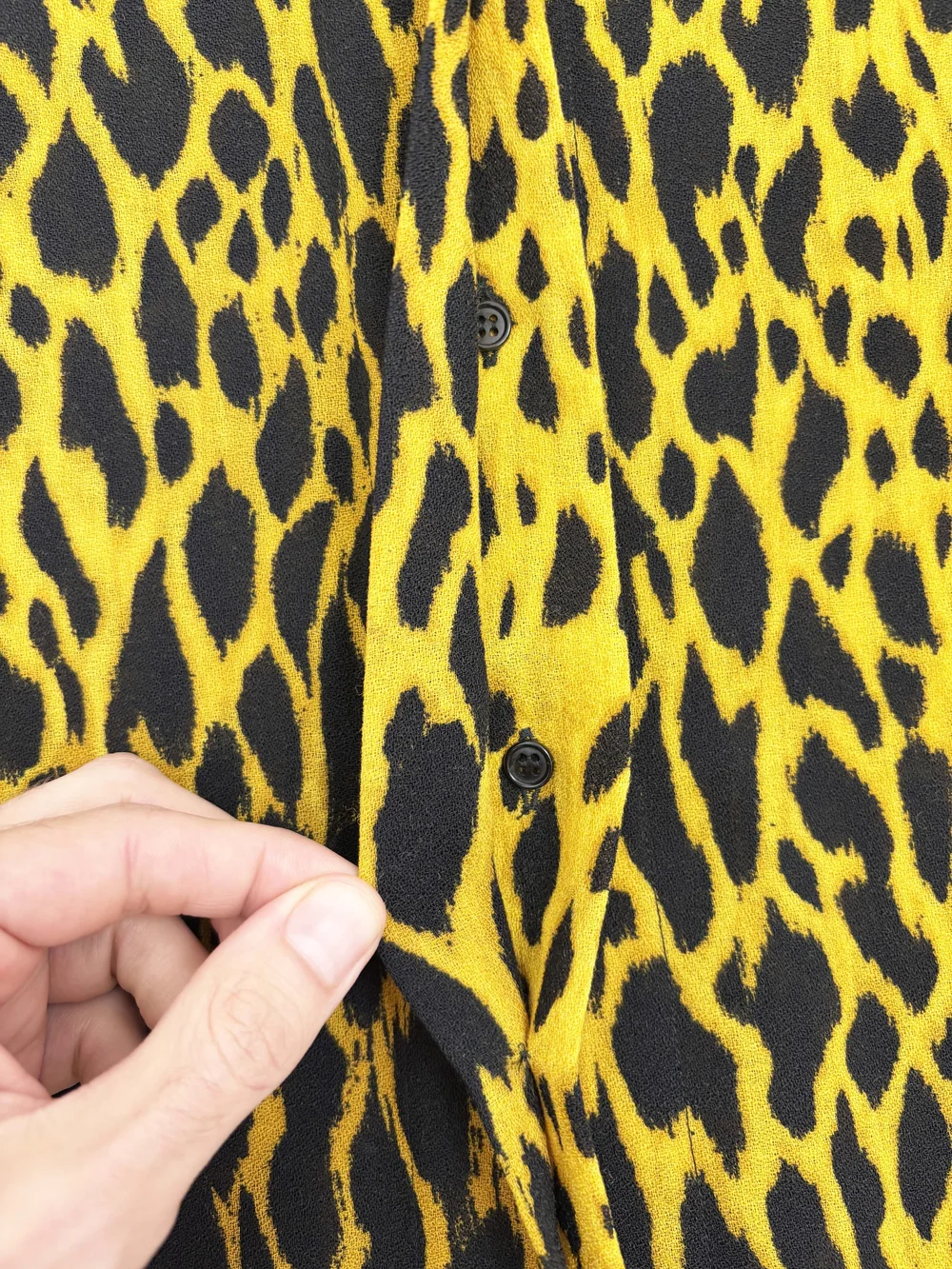 Gianni Versace S/S 1992 leopard print shirt — JAMES VELORIA